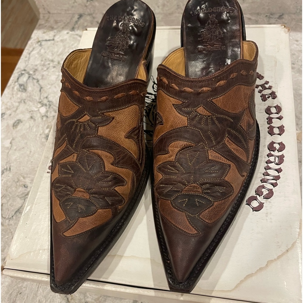 Brown old gringo mules. Size 8